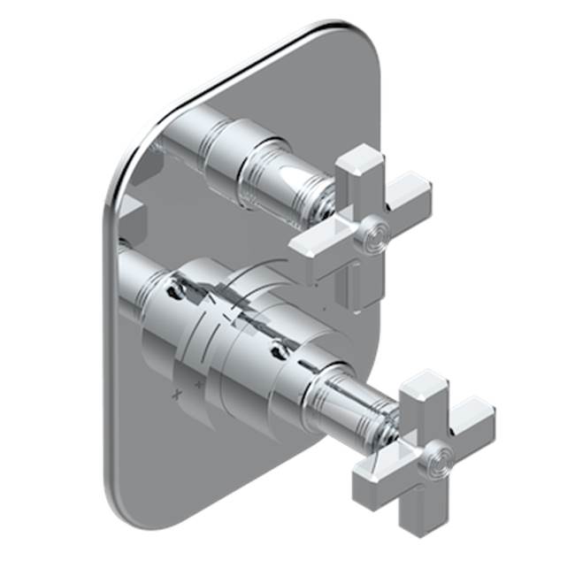 Trim for THG thermostatic valve 1 volume control, rough part supplied with fixing box ref.5 300AE/US