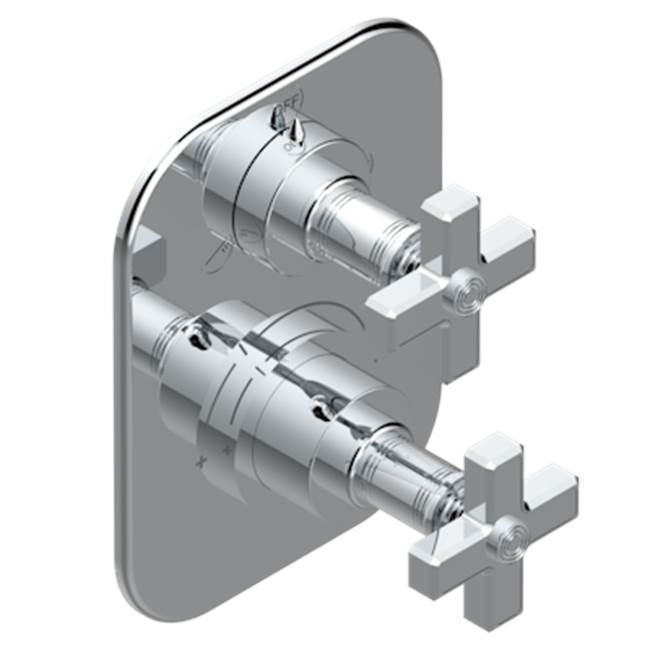 Trim for thg thermostat with 2-way diverter, rough part supplied with fixing box ref. 5 500AE/US