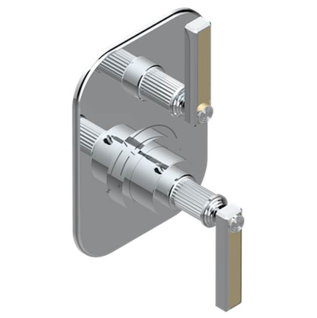 Trim for THG thermostatic valve 1 volume control, rough part supplied with fixing box ref.5 300AE/US