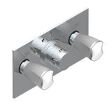 THG - Trim For Thg Thermostat With 2 Valves Ref. 5 401ahm/us Rough Part Supplied With Fixing Box, Item To Be Installed Horizontal - Umber PVD