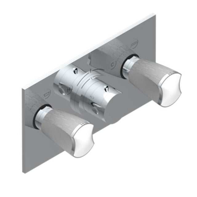 THG - Trim For Thg Thermostat With 2 Valves Ref. 5 401ahm/us Rough Part Supplied With Fixing Box, Item To Be Installed Horizontal - Umber PVD
