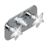 THG - Trim For Thg Thermostat With 2 Valves Ref. 5 401ahm/us Rough Part Supplied With Fixing Box, Item To Be Installed Horizontal - Umber PVD