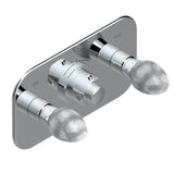 THG - Trim For Thg Thermostat With 2 Valves Ref. 5 401ahm/us Rough Part Supplied With Fixing Box, Item To Be Installed Horizontal - Umber PVD