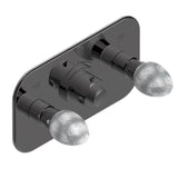 THG - Trim For Thg Thermostat With 2 Valves Ref. 5 401ahm/us Rough Part Supplied With Fixing Box, Item To Be Installed Horizontal - Matt Graphite PVD
