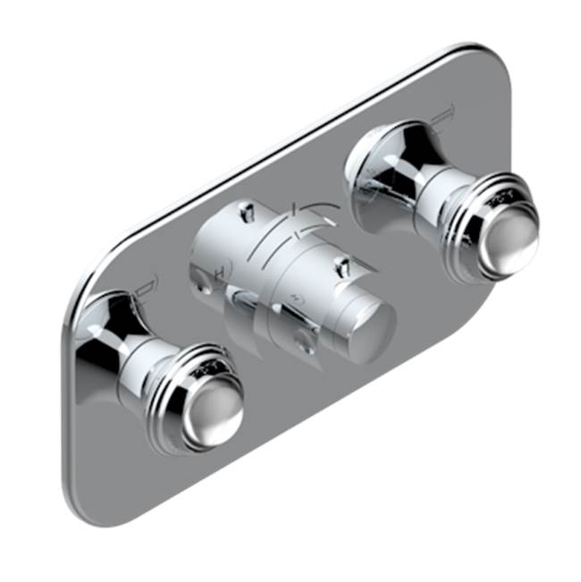 THG - Trim For Thg Thermostat With 2 Valves Ref. 5 401ahm/us Rough Part Supplied With Fixing Box, Item To Be Installed Horizontal - Umber PVD