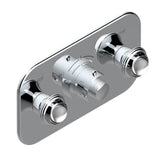 THG - Trim For Thg Thermostat With 2 Valves Ref. 5 401ahm/us Rough Part Supplied With Fixing Box, Item To Be Installed Horizontal - Umber PVD