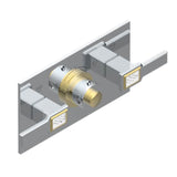THG - Trim For Thg Thermostat With 2 Valves Ref. 5 401ahm/us Rough Part Supplied With Fixing Box, Item To Be Installed Horizontal - Chrome Polished Gold Polished