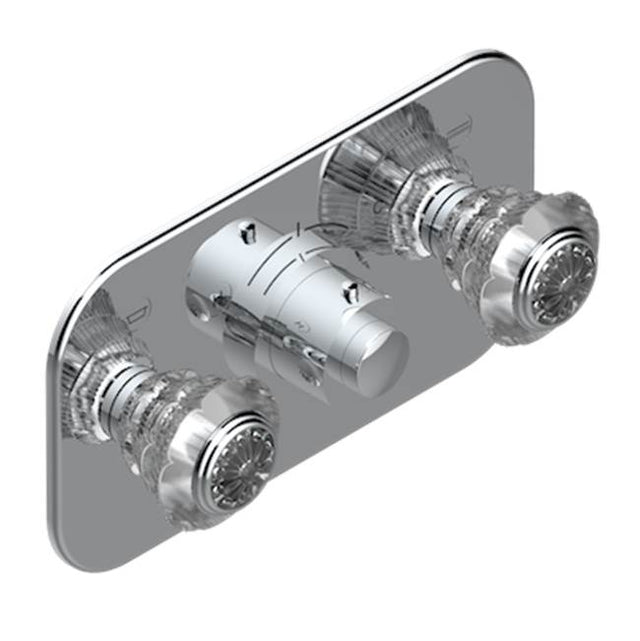 THG - Trim For Thg Thermostat With 2 Valves Ref. 5 401ahm/us Rough Part Supplied With Fixing Box, Item To Be Installed Horizontal - Umber PVD