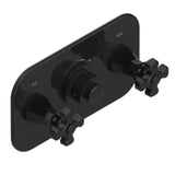 THG - Trim For Thg Thermostat With 2 Valves Ref. 5 401ahm/us Rough Part Supplied With Fixing Box, Item To Be Installed Horizontal - Brown Bronze Color PVD