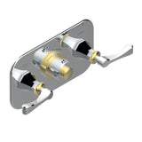 THG - Trim For Thg Thermostat With 2 Valves Ref. 5 401ahm/us Rough Part Supplied With Fixing Box, Item To Be Installed Horizontal - Chrome Polished Gold Polished