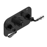 THG - Trim For Thg Thermostat With 2 Valves Ref. 5 401ahm/us Rough Part Supplied With Fixing Box, Item To Be Installed Horizontal - Brown Bronze Color PVD