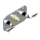 THG - Trim For Thg Thermostat With 2 Valves Ref. 5 401ahm/us Rough Part Supplied With Fixing Box, Item To Be Installed Horizontal - Chrome Polished Gold Polished