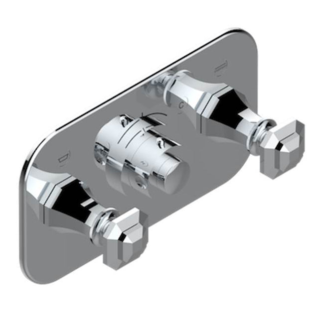 THG - Trim For Thg Thermostat With 2 Valves Ref. 5 401ahm/us Rough Part Supplied With Fixing Box, Item To Be Installed Horizontal - Umber PVD