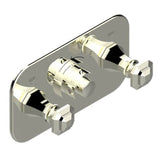 THG - Trim For Thg Thermostat With 2 Valves Ref. 5 401ahm/us Rough Part Supplied With Fixing Box, Item To Be Installed Horizontal - Nickel Polished