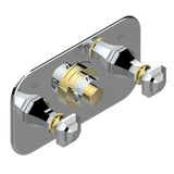 THG - Trim For Thg Thermostat With 2 Valves Ref. 5 401ahm/us Rough Part Supplied With Fixing Box, Item To Be Installed Horizontal - Chrome Polished Gold Polished