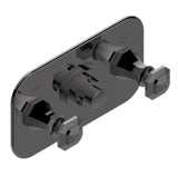 THG - Trim For Thg Thermostat With 2 Valves Ref. 5 401ahm/us Rough Part Supplied With Fixing Box, Item To Be Installed Horizontal - Matt Graphite PVD