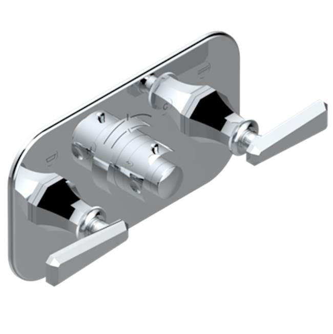 THG - Trim For Thg Thermostat With 2 Valves Ref. 5 401ahm/us Rough Part Supplied With Fixing Box, Item To Be Installed Horizontal - Umber PVD