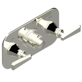 THG - Trim For Thg Thermostat With 2 Valves Ref. 5 401ahm/us Rough Part Supplied With Fixing Box, Item To Be Installed Horizontal - Nickel Polished