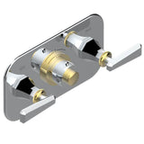 THG - Trim For Thg Thermostat With 2 Valves Ref. 5 401ahm/us Rough Part Supplied With Fixing Box, Item To Be Installed Horizontal - Chrome Polished Gold Polished