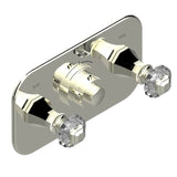 THG - Trim For Thg Thermostat With 2 Valves Ref. 5 401ahm/us Rough Part Supplied With Fixing Box, Item To Be Installed Horizontal - Nickel Polished