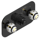 THG - Trim For Thg Thermostat With 2 Valves Ref. 5 401ahm/us Rough Part Supplied With Fixing Box, Item To Be Installed Horizontal - Brown Bronze Color PVD