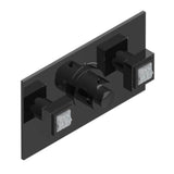 THG - Trim For Thg Thermostat With 2 Valves Ref. 5 401ahm/us Rough Part Supplied With Fixing Box, Item To Be Installed Horizontal - Brown Bronze Color PVD