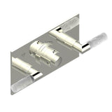 THG - Trim For Thg Thermostat With 2 Valves Ref. 5 401ahm/us Rough Part Supplied With Fixing Box, Item To Be Installed Horizontal - Nickel Polished