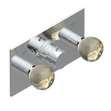 THG - Trim For Thg Thermostat With 2 Valves Ref. 5 401ahm/us Rough Part Supplied With Fixing Box, Item To Be Installed Horizontal - Umber PVD