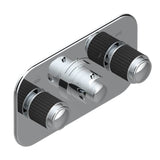 THG - Trim For Thg Thermostat With 2 Valves Ref. 5 401ahm/us Rough Part Supplied With Fixing Box, Item To Be Installed Horizontal - Umber PVD