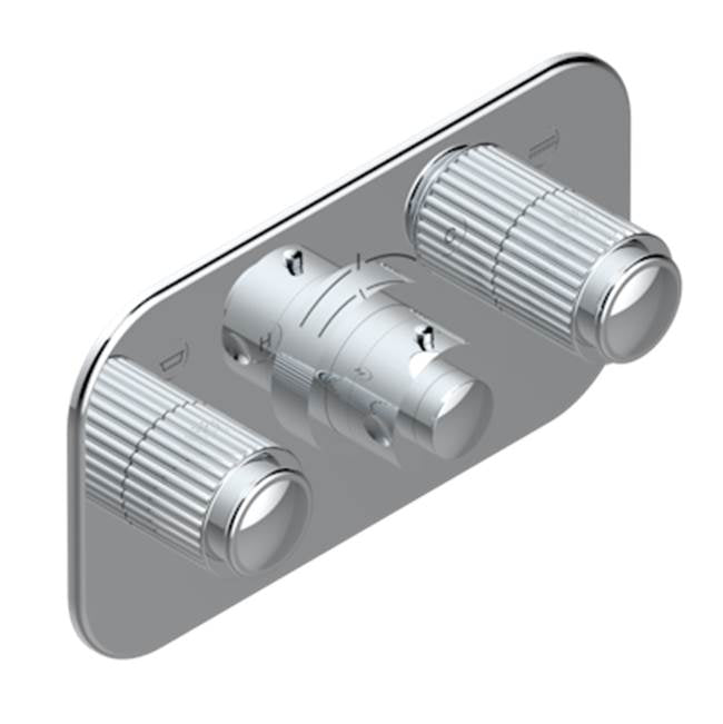 THG - Trim For Thg Thermostat With 2 Valves Ref. 5 401ahm/us Rough Part Supplied With Fixing Box, Item To Be Installed Horizontal - Umber PVD