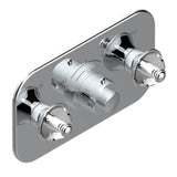 THG - Trim For Thg Thermostat With 2 Valves Ref. 5 401ahm/us Rough Part Supplied With Fixing Box, Item To Be Installed Horizontal - Umber PVD