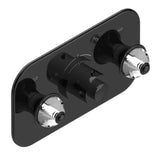 THG - Trim For Thg Thermostat With 2 Valves Ref. 5 401ahm/us Rough Part Supplied With Fixing Box, Item To Be Installed Horizontal - Brown Bronze Color PVD