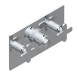 THG - Trim For Thg Thermostat With 2 Valves Ref. 5 401ahm/us Rough Part Supplied With Fixing Box, Item To Be Installed Horizontal - Umber PVD