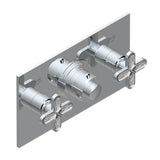 THG - Trim For Thg Thermostat With 2 Valves Ref. 5 401ahm/us Rough Part Supplied With Fixing Box, Item To Be Installed Horizontal - Umber PVD