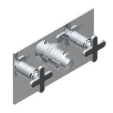 THG - Trim For Thg Thermostat With 2 Valves Ref. 5 401ahm/us Rough Part Supplied With Fixing Box, Item To Be Installed Horizontal - Umber PVD