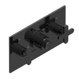 THG - Trim For Thg Thermostat With 2 Valves Ref. 5 401ahm/us Rough Part Supplied With Fixing Box, Item To Be Installed Horizontal - Brown Bronze Color PVD