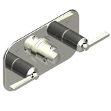 THG - Trim For Thg Thermostat With 2 Valves Ref. 5 401ahm/us Rough Part Supplied With Fixing Box, Item To Be Installed Horizontal - Nickel Polished