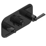 THG - Trim For Thg Thermostat With 2 Valves Ref. 5 401ahm/us Rough Part Supplied With Fixing Box, Item To Be Installed Horizontal - Brown Bronze Color PVD