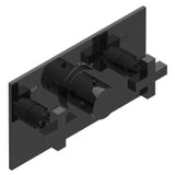THG - Trim For Thg Thermostat With 2 Valves Ref. 5 401ahm/us Rough Part Supplied With Fixing Box, Item To Be Installed Horizontal - Brown Bronze Color PVD