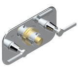THG - Trim For Thg Thermostat With 2 Valves Ref. 5 401ahm/us Rough Part Supplied With Fixing Box, Item To Be Installed Horizontal - Chrome Polished Gold Polished