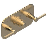 THG - Trim For Thg Thermostat With 2 Valves Ref. 5 401ahm/us Rough Part Supplied With Fixing Box, Item To Be Installed Horizontal - Matt Umber PVD