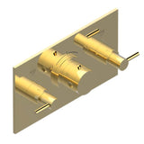 THG - Trim For Thg Thermostat With 2 Valves Ref. 5 401ahm/us Rough Part Supplied With Fixing Box, Item To Be Installed Horizontal - Gold Polished