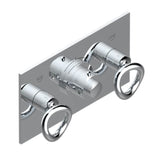 THG - Trim For Thg Thermostat With 2 Valves Ref. 5 401ahm/us Rough Part Supplied With Fixing Box, Item To Be Installed Horizontal - Umber PVD