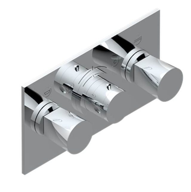 THG - Trim For Thg Thermostat With 2 Valves Ref. 5 401ahm/us Rough Part Supplied With Fixing Box, Item To Be Installed Horizontal - Matt Umber PVD