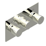 THG - Trim For Thg Thermostat With 2 Valves Ref. 5 401ahm/us Rough Part Supplied With Fixing Box, Item To Be Installed Horizontal - Nickel Polished