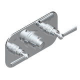 THG - Trim For Thg Thermostat With 2 Valves Ref. 5 401ahm/us Rough Part Supplied With Fixing Box, Item To Be Installed Horizontal - Umber PVD