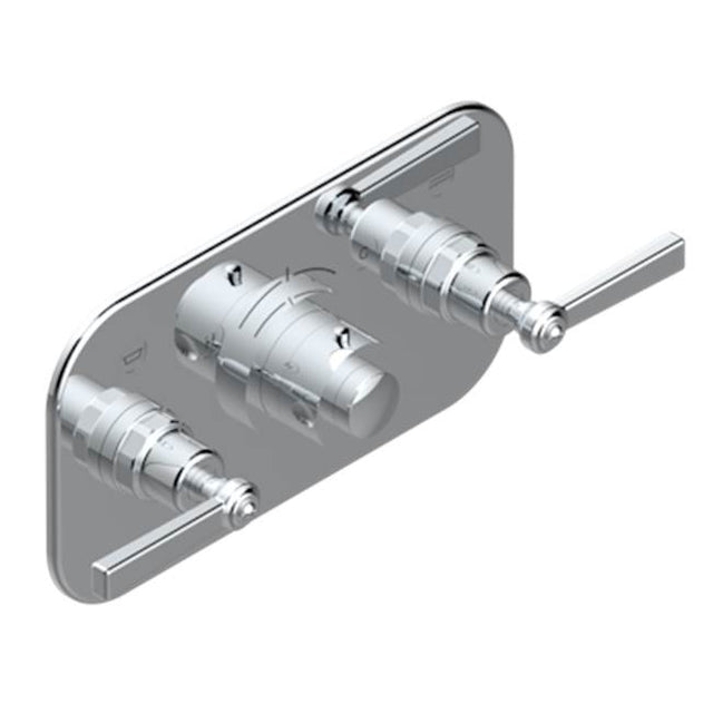 THG - Trim For Thg Thermostat With 2 Valves Ref. 5 401ahm/us Rough Part Supplied With Fixing Box, Item To Be Installed Horizontal - Umber PVD