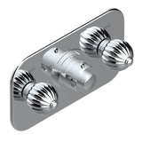 THG - Trim For Thg Thermostat With 2 Valves Ref. 5 401ahm/us Rough Part Supplied With Fixing Box, Item To Be Installed Horizontal - Umber PVD