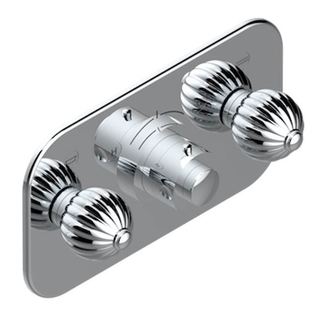 THG - Trim For Thg Thermostat With 2 Valves Ref. 5 401ahm/us Rough Part Supplied With Fixing Box, Item To Be Installed Horizontal - Umber PVD