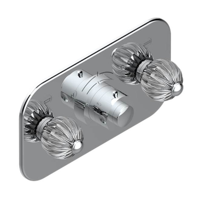 THG - Trim For Thg Thermostat With 2 Valves Ref. 5 401ahm/us Rough Part Supplied With Fixing Box, Item To Be Installed Horizontal - Umber PVD